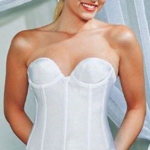 Q-T Undwerwire Long Line Strapless Corset Bustier